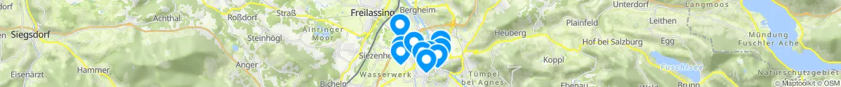 Map view for Pharmacies emergency services nearby Liefering (Salzburg (Stadt), Salzburg)
